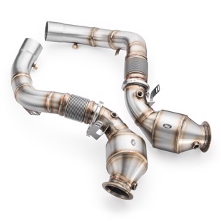 RM Motors Downpipe BMW M5 F90 + CATALYST HJS 300 cpsi EURO 6