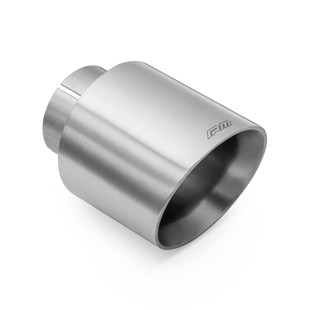 RM Motors RM Motors satin stainless steel cut end KSCS/DS Inlet diameter - 63,5 mm, Tip diameter - 76 mm, Including the clamp - Yes