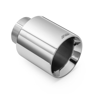 RM Motors RM Motors polished stainless steel straight tip KPCP/DS Inlet diameter - 76 mm, Tip diameter - 89 mm, Including the clamp - No
