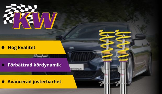 KW V3 Coilovers till Audi A1 Type 8X