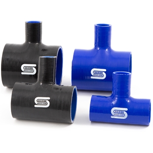 Forge Motorsport 51mm Silicone T-Piece - Black Hoses
